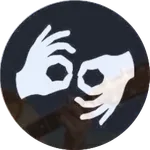 Icon of two hands signing